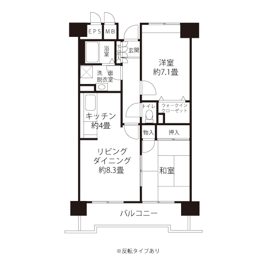 A1813タイプの間取り図
