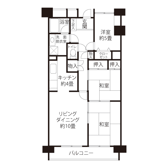 リバーブリーズ綾瀬 A5022 間取り図