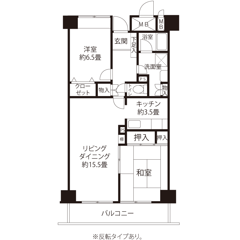 トミンハイム南篠崎町五丁目 A5032 間取り図