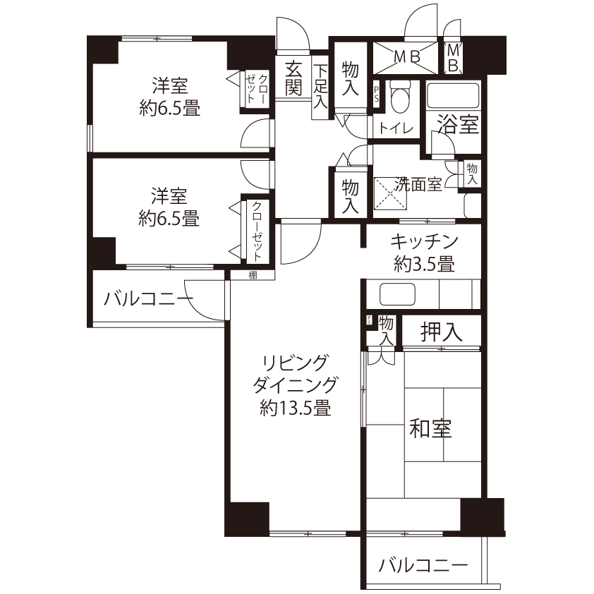 トミンハイム南篠崎町五丁目 A5033 間取り図