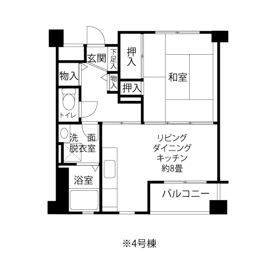 A8011タイプの間取り図