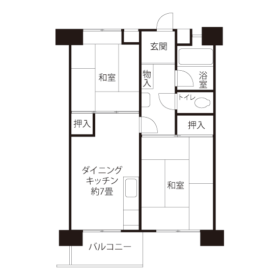 0-512号室の間取り図サムネイル