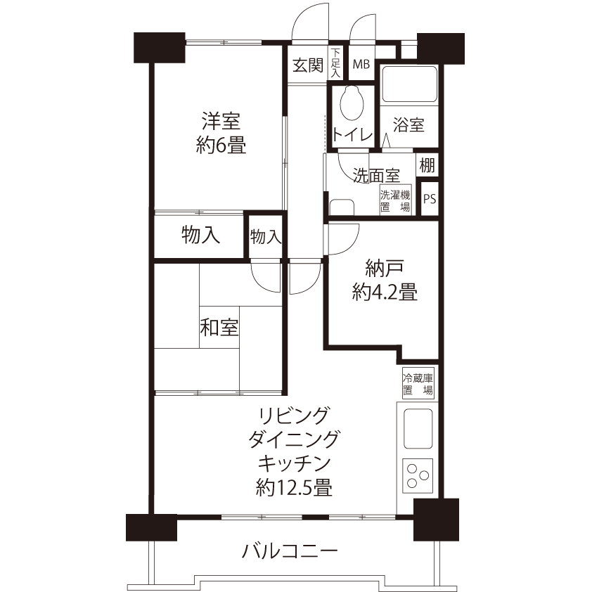 C1402タイプの間取り図
