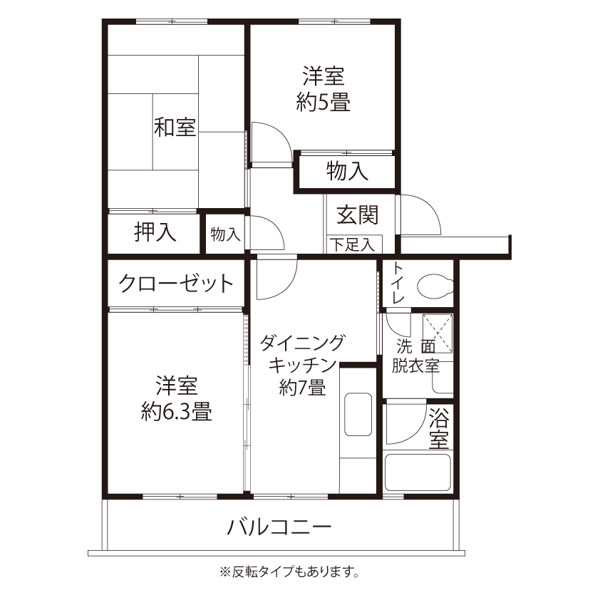 C1432タイプの間取り図