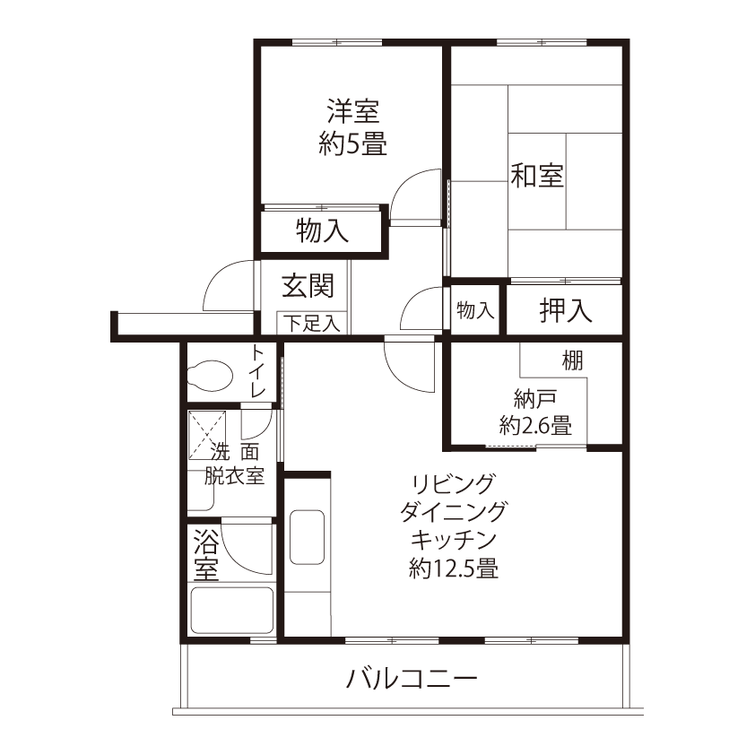 C1433タイプの間取り図