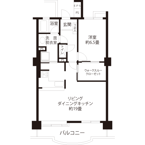 トミンハイム玉川田園調布 C5051 間取り図