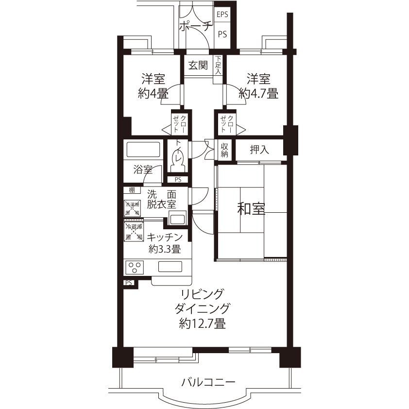 C5054タイプの間取り図
