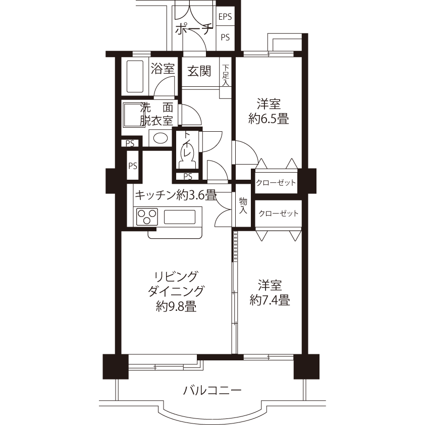 トミンハイム玉川田園調布 C5054 間取り図