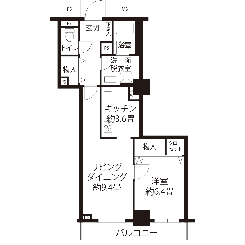 C5061タイプの間取り図