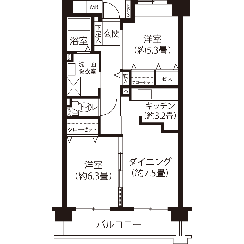 C5081タイプの間取り図