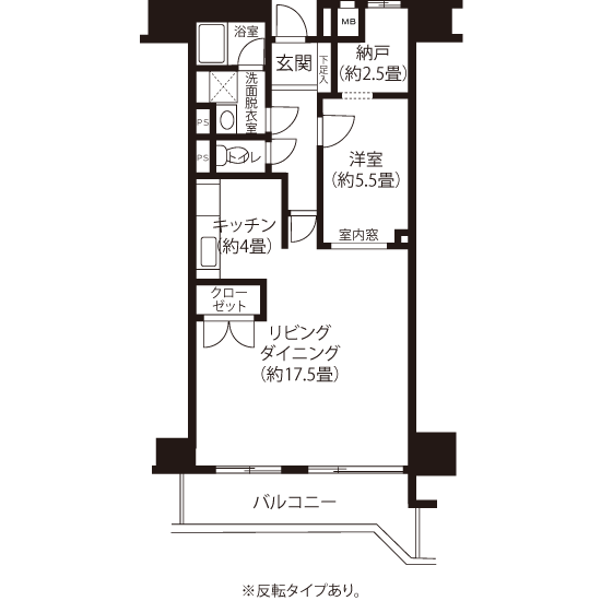 C5091タイプの間取り図