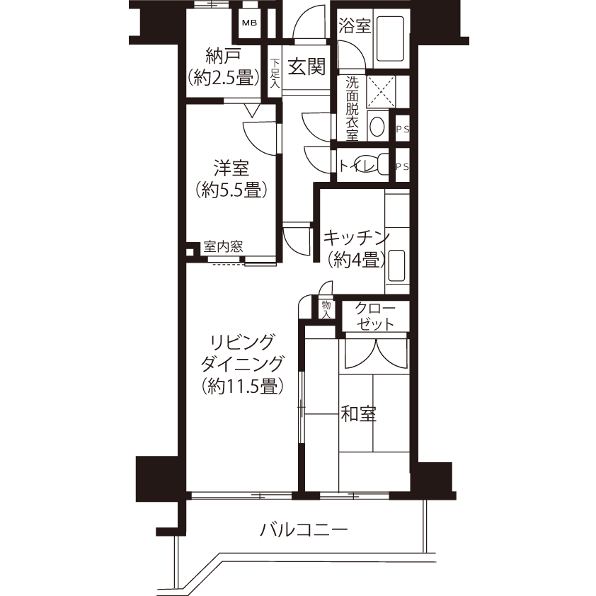 トミンハイム松江二丁目 C5093 間取り図