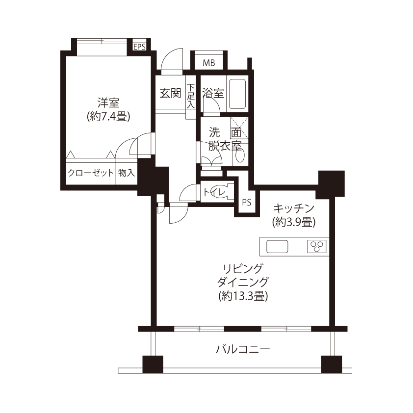 C5156タイプの間取り図