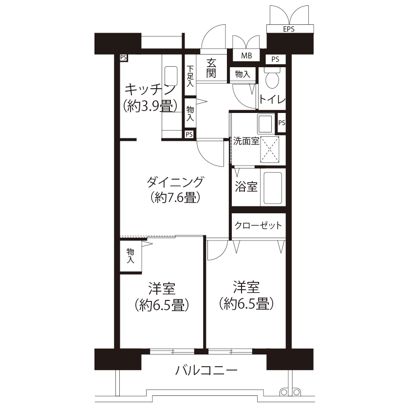 C5541タイプの間取り図