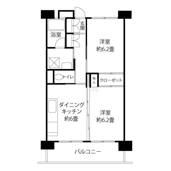 C1301タイプの間取り図