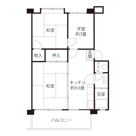 L0843タイプの間取り図