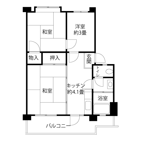 G0871タイプの間取り図