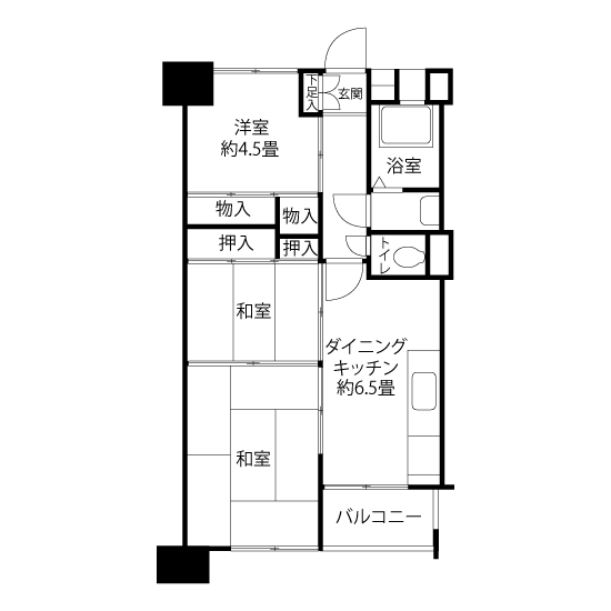 G1011タイプの間取り図