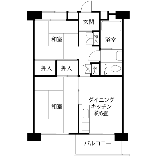 G1031タイプの間取り図