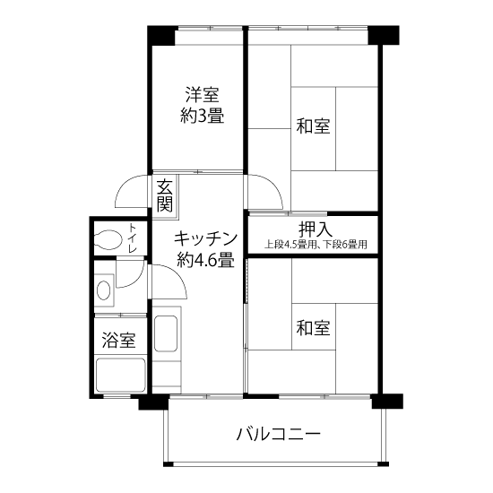 G0651タイプの間取り図