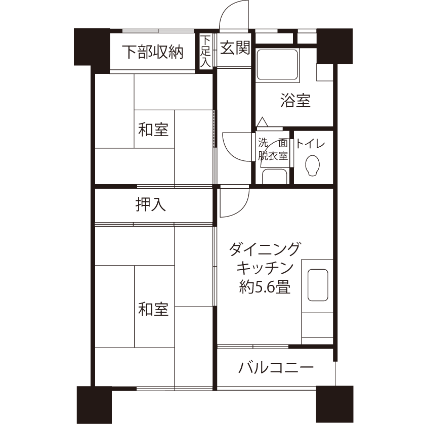 G0961タイプの間取り図