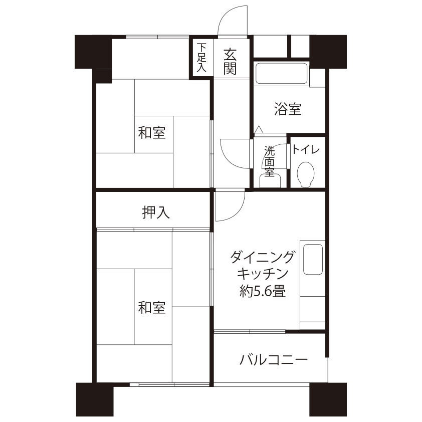 越中島 G0991 間取り図