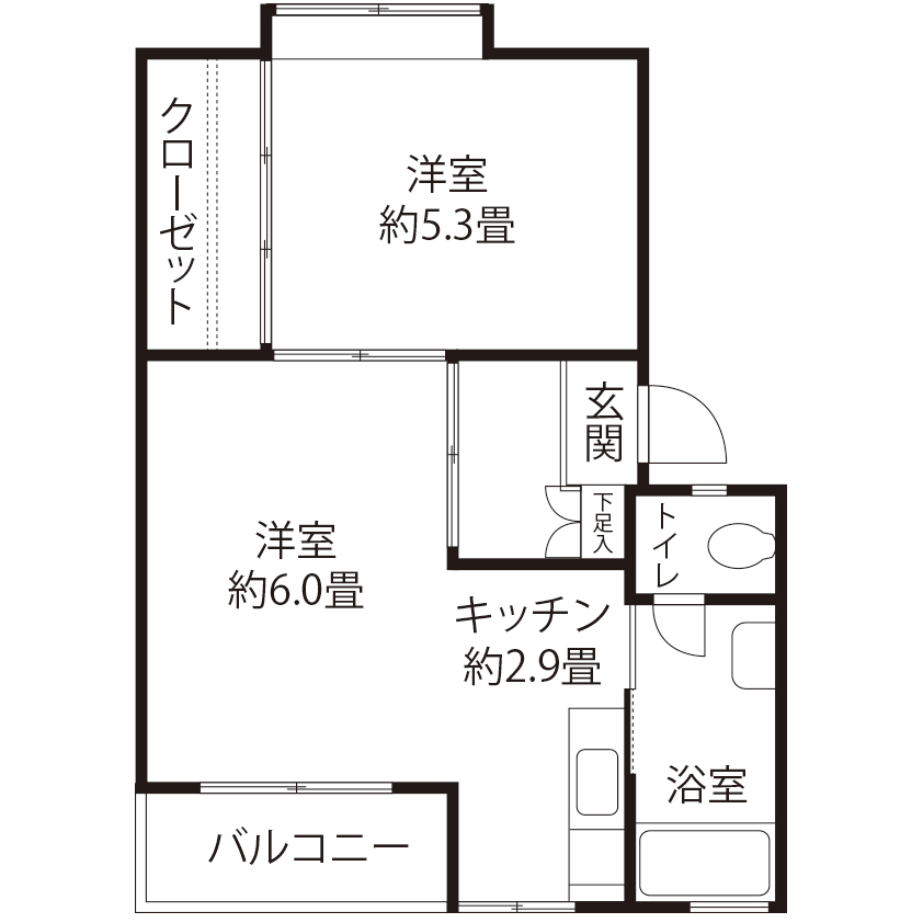 H0831タイプの間取り図
