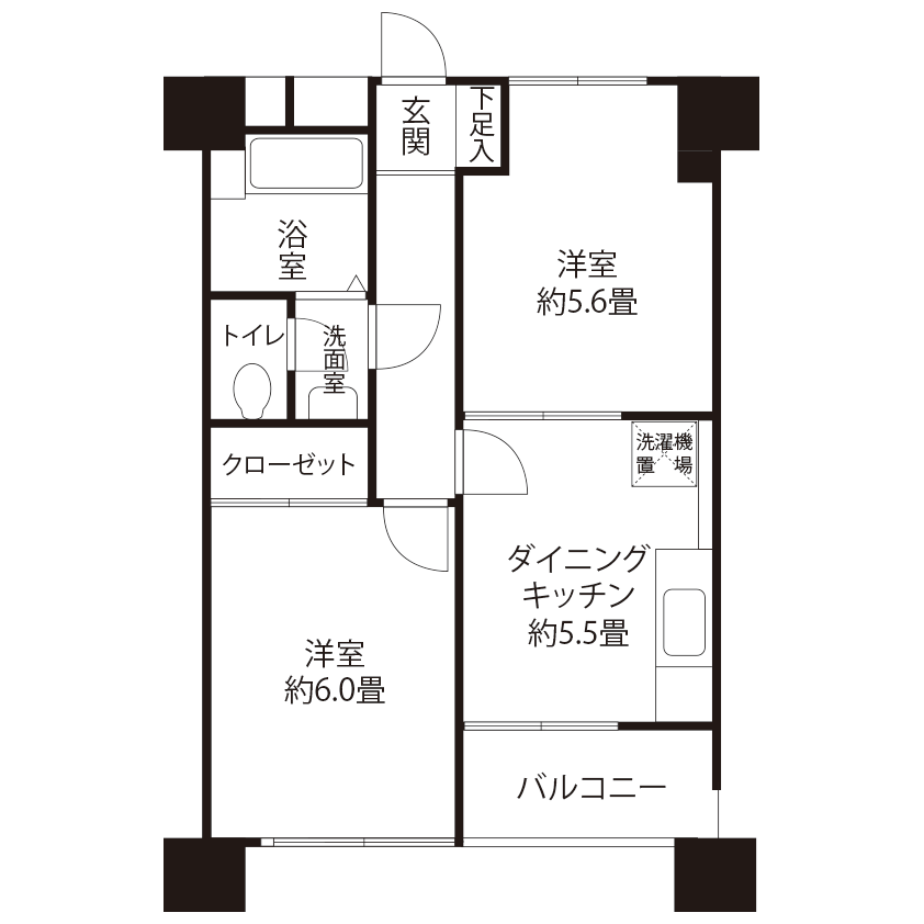 H0991タイプの間取り図