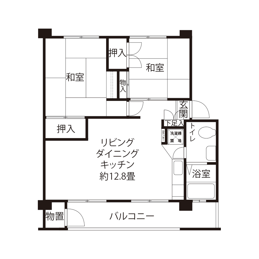 H1123タイプの間取り図