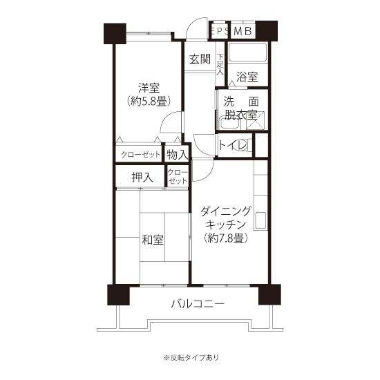 L8084タイプの間取り図