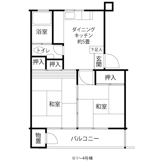 L0503タイプの間取り図