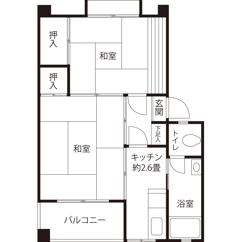 L0632タイプの間取り図