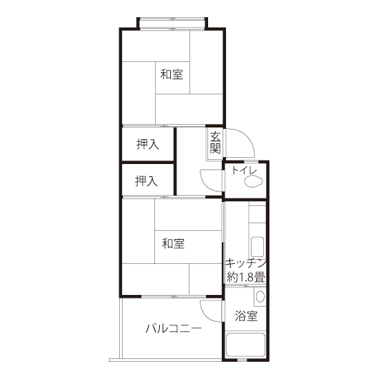 L0711タイプの間取り図