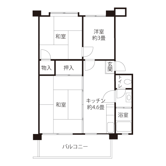L0764タイプの間取り図