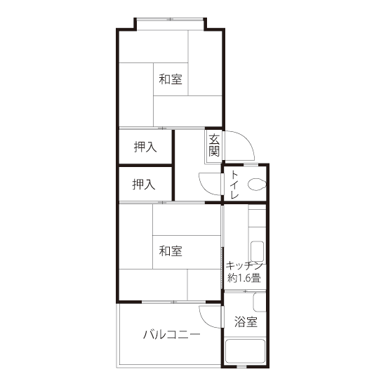 L0811タイプの間取り図