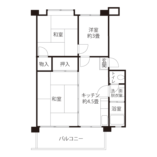 L0815タイプの間取り図