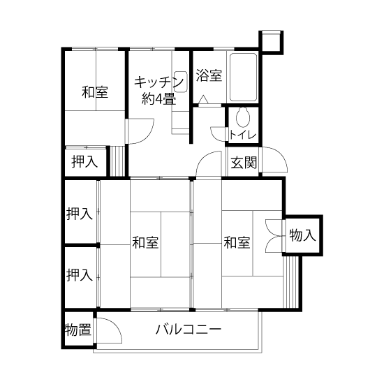 L0817タイプの間取り図