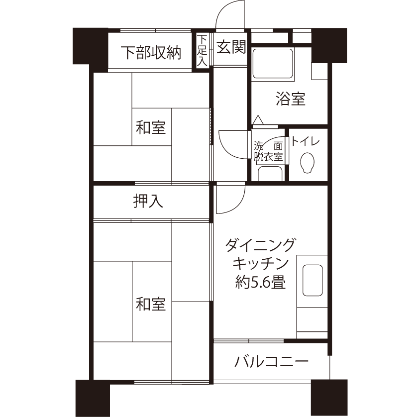 L0961タイプの間取り図