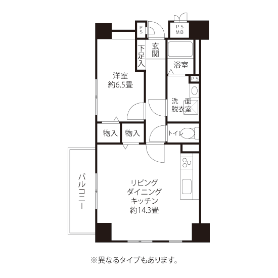 コーシャハイム港南三丁目 L1822 間取り図