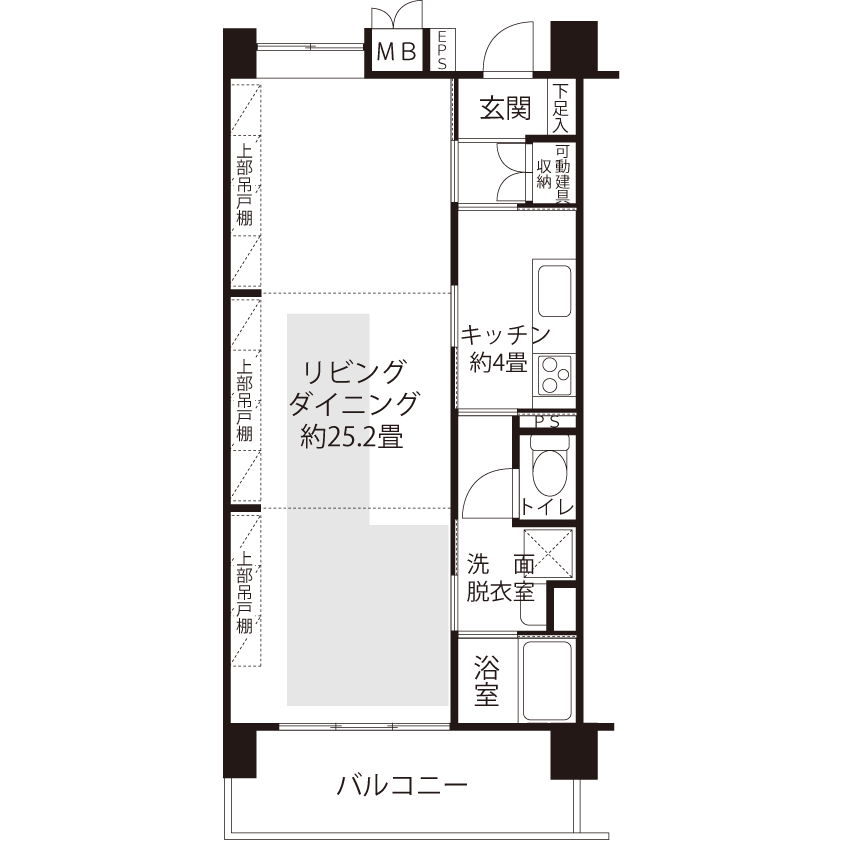 L1850タイプの間取り図