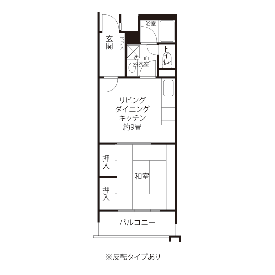 L8021タイプの間取り図