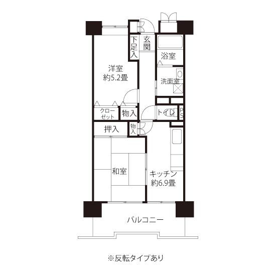 L8091タイプの間取り図