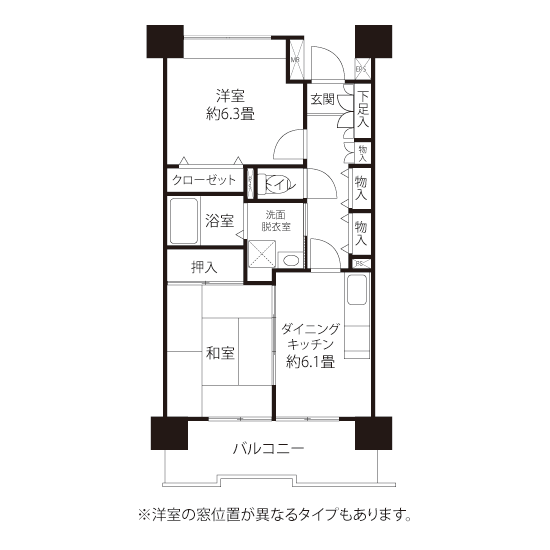L8142タイプの間取り図