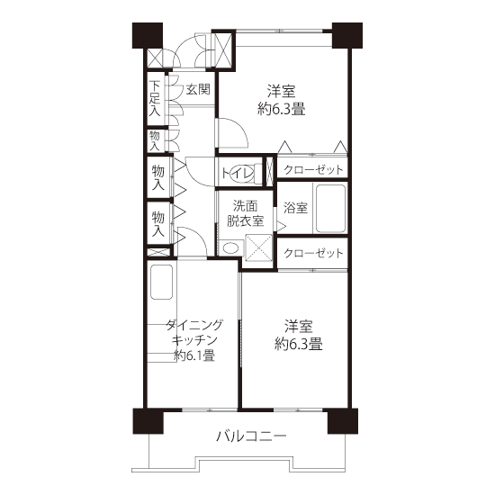 コーシャハイム南蒲田 L8142 間取り図