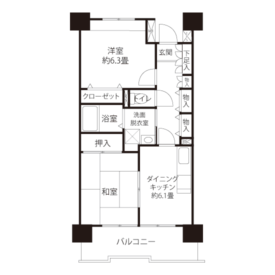 L8152タイプの間取り図