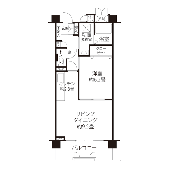 L8171タイプの間取り図