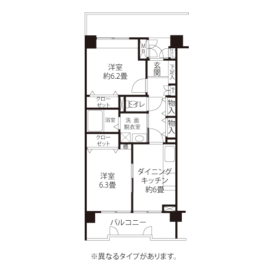 L8173タイプの間取り図