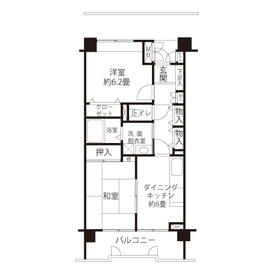 コーシャハイム富士見台 L8173 間取り図