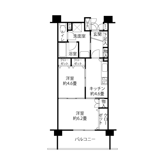 L8181タイプの間取り図