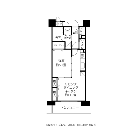 L8223タイプの間取り図